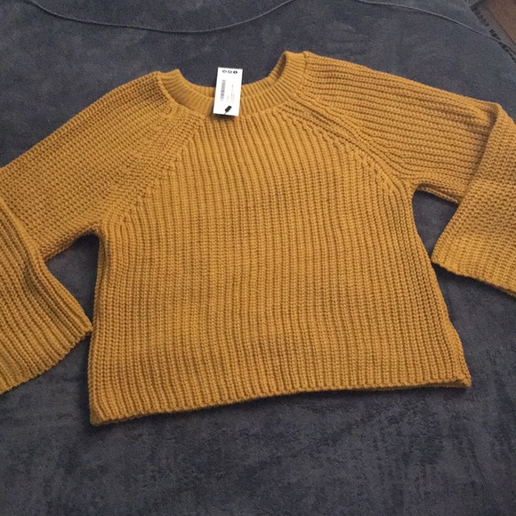 FINAL PRICE DROPMustard Yellow Wide Sleeve Sweater - Picture 2 of 8